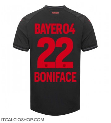 Bayer Leverkusen Victor Boniface #22 Prima Maglia 2023-24 Manica Corta